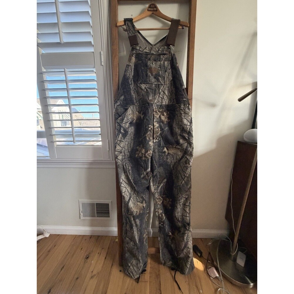 VTG Walls Outdoors Realtree Hardwoods Camo Bib 20-200 Overalls Mens XL Hunting